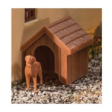 H0 Dog & Kennel (Doghouse) -- Kit