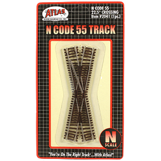 N Code 55 Track 22.5 Degree Crossing