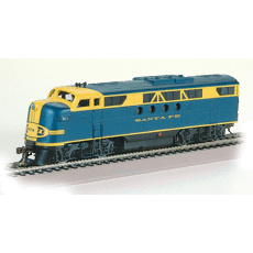 H0 Diesel EMD FT-A Powered with 8-Wheel Drive - ATSF