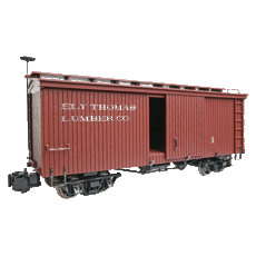 G 20\' Boxcar with Metal Wheels - Ely Thomas Lumber Company