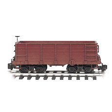 G Wood Ore Hopper Car painted, undecorated