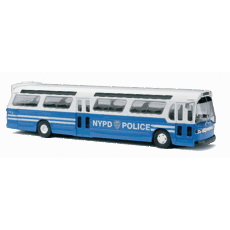 H0 GMC Fishbowl City Bus City of New York Police Departement NY