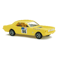 H0 1964 Ford Mustang Hardtop 2003 Historic Tour #96 (yellow)