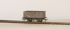 00 16 Ton Steel Mineral Wagon BR weathered grey with Top Flat Do
