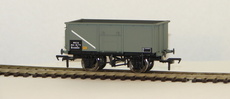 00 16 Ton Steel Mineral Wagon BR grey without Top Flat Doors
