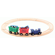 Holzzug - Wooden Toy Farm Animal Train Set