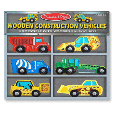 Holzzug - Wooden Toy Construction Vehicles
