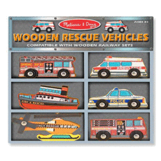 Holzzug - Wooden Toy Rescue Vehicles