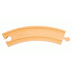 Holzzug - Wooden Toy 6\" Curved Track 6er Pack