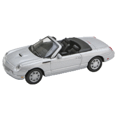 H0 2003-4 Ford Thunderbird Roadster silver