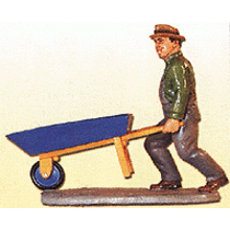 G Figuren - Worker with Wheelbarrow