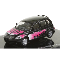 H0 Chrysler(R) PT Cruiser black with pink flames