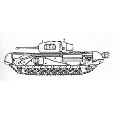 H0 Bausatz - Panzer \"Churchill\" MkIV England