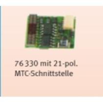 H0 Multiprotokoll-Lokdecoder mit Lastregelung, 21-polig