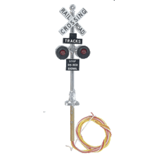 H0 Working Crossing Signal with Bell Casting 2er Pack