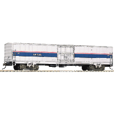 H0 60\' Material Handling Car (MHC) Ready to Run - Amtrak