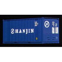 H0 Container - 20\' Ribbed-Side Container Hanjin