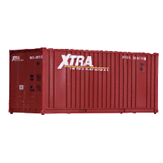 H0 Container - 20\' Ribbed-Side Container Xtra International