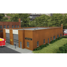 H0 Bausatz - Feuerwehr Fire Department Repair Shop