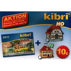 Kibri Katalog 2011 mit Gebäudebausatz H0