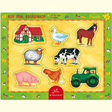 Puzzle - 8 Teile - Auf dem Bauernhof - Rahmenpuzzle