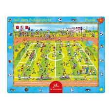 Puzzle - 40 Teile - Auf dem Fußballplatz - Rahmenpuzzle
