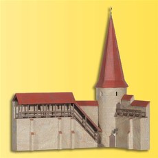 H0 Bausatz - Stadtmauer mit Rundturm in Weil der Stadt