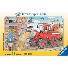 Puzzle - 15 Teile - Mein Bagger - Rahmenpuzzle