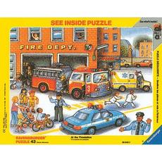 Puzzle - 43 Teile - Feuerwehr - Rahmenpuzzle