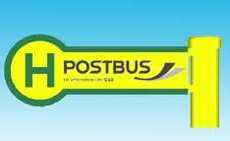 H0 Haltestellenschilder Postbus Österreich 4er-Set