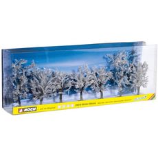 H0/TT/N/Z Winter-Bäume, 80 - 100 mm, 7 Stück