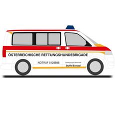 H0 Volkswagen T5 ´10 Rettungshundebrigade - Landesgruppe Steiermark Staffel Ennstal