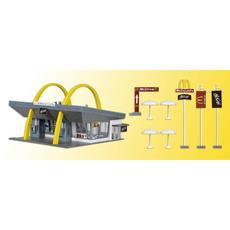 H0 Bausatz McDonalds Schnellrestaurant mit McDrive