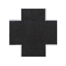 H0 Straßenplatte Asphalt, X-Kreuzung, L 15 x B 15 cm