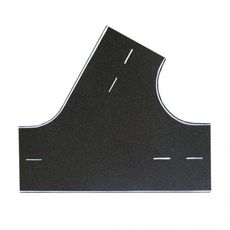 H0 Straßenplatte Asphalt, 60°-Einmündung, L 22 x B 19,5 cm