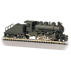 N USRA 0-6-0 Switcher w/Slope-Back Tender - Standard DC -- Painted, Unlettered (black)