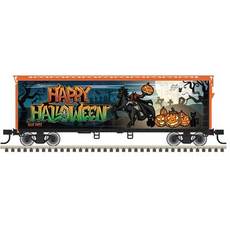 H0 40\' Plug-Door Boxcar - Ready to Run - Trainman(R) -- Happy Halloween SLLX 1692