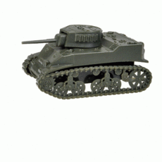 H0 WWII M5 Stuart Light Tank