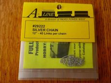 H0 Kette - Chain 12\" Silver, 40 Links Per Inch