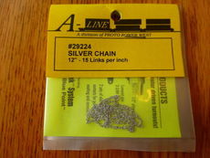 H0 Kette - Chain 12\" Silver, 15 Links Per Inch