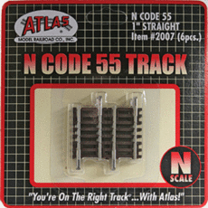 N Code 55 Track w/Nickel-Silver Rail & Brown Ties