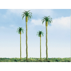 H0 Professional Series Palm Trees -- 4\" 10.2cm Tall pkg(3)