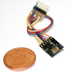 LokPilot micro V4.0, MM/DCC/SX, 6-pol. NEM 651 mit Kabel